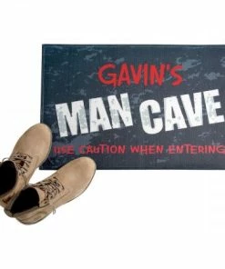 Man Cave Personalized Doormat