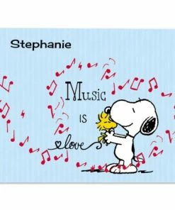 Music Snoopy™ Personalized Note Cards