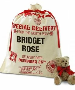 Canvas Postal Personalized Gift Bag