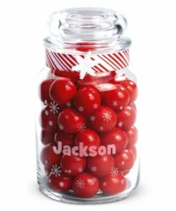 Snowflake Personalized Treat Jar