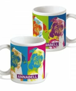 Pop Art Puppies Personalized Mug - 27 Breeds