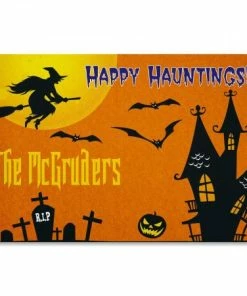 Scary House Personalized Doormat