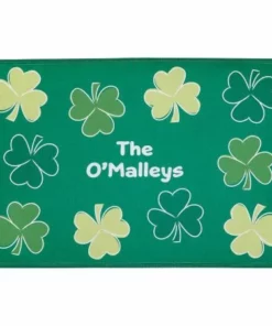 Shamrock Personalized Doormat
