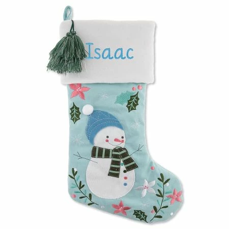 Personalized Embroidered Snowman Stocking By Stephen Joseph® 1 Personalized Embroidered Snowman Stocking By Stephen Joseph®