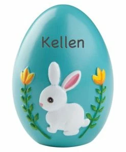 Blue Resin Personalized Easter Egg