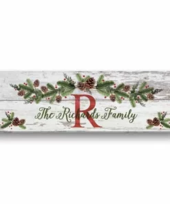 Christmas Personalized Pine Canvas