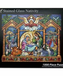 Stained Glass Nativity Puzzle